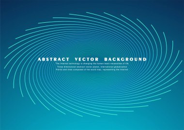 Soyut vektör teknolojisi arkaplan haritası, geleceğin kavramsal tasarımı