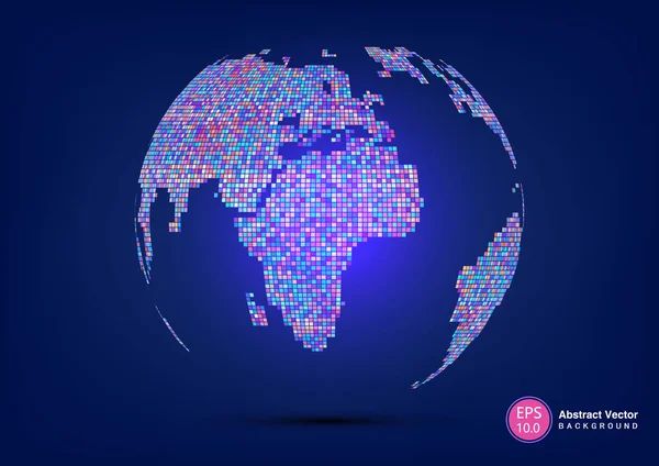 Science Technology Image Globe Illustration International Meaning World Map Point — стоковый вектор