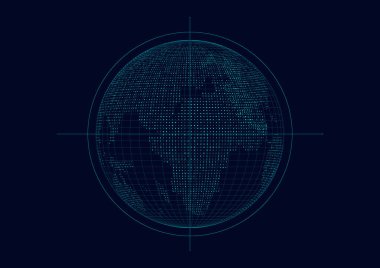 Üç boyutlu soyut gezegen, yani küreselleşme, uluslararasılaştırma