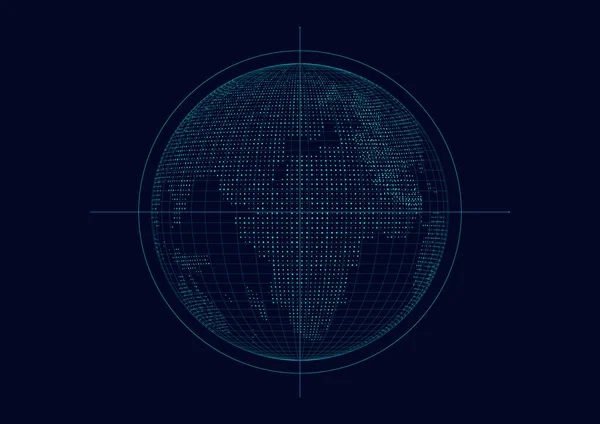 Dreidimensionaler Abstrakter Planet Globalisierung Internationalisierung Bedeutet — Stockvektor