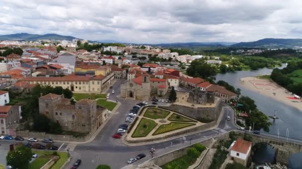 Imagens Aéreas Barcelos Portugal — Vídeo de Stock