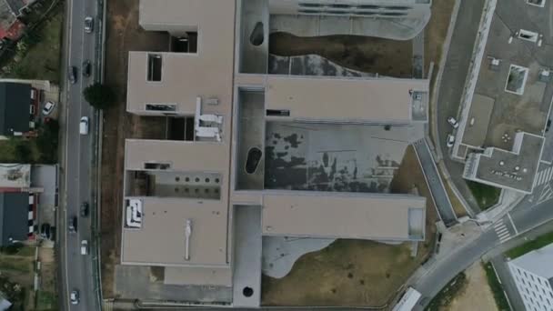 上からの建物の映像です — ストック動画