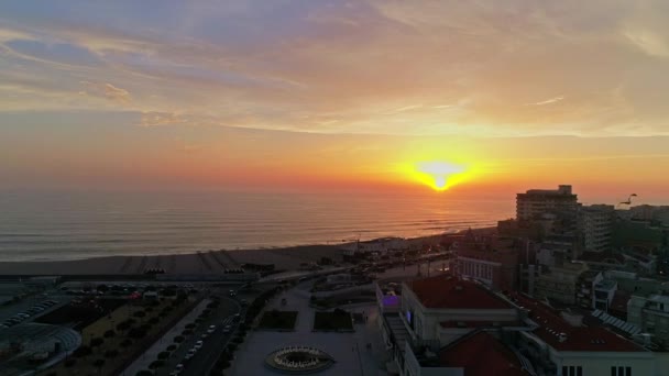 Vídeo Del Atardecer Ciudad — Vídeos de Stock