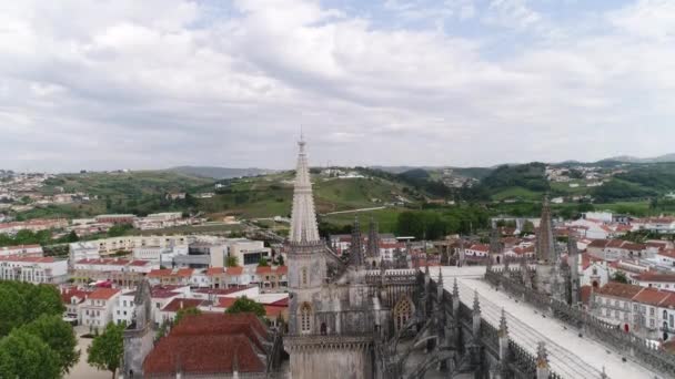 Detalhe Mosteiro Batalha Portugal — Vídeo de Stock