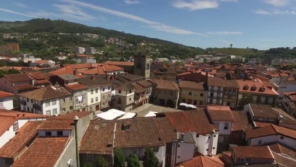 Исторический Центр Города Guimaraes Portugal — стоковое видео