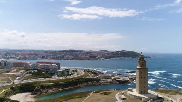 Faro Más Antiguo Europa — Vídeos de Stock