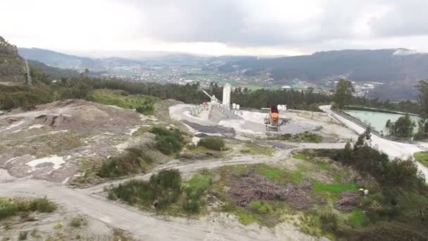 Vista Aérea Pedreira — Vídeo de Stock