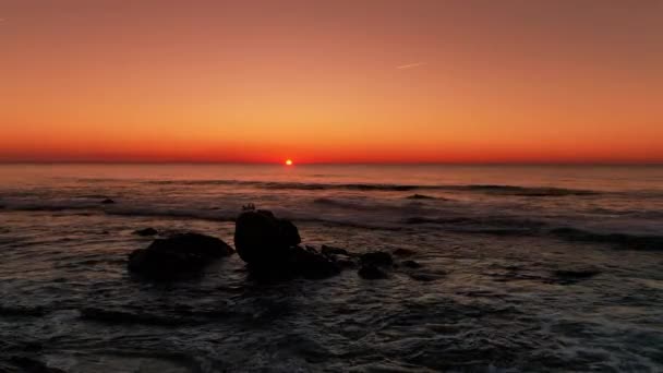 Vídeo Pôr Sol Oceano — Vídeo de Stock