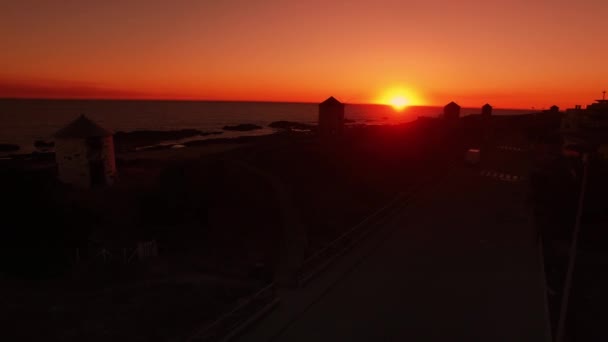 Video Havet Strand Solnedgång — Stockvideo