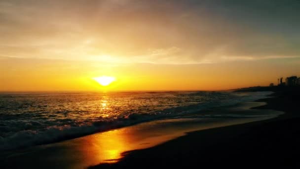 Video Van Oceaan Bij Zonsondergang — Stockvideo