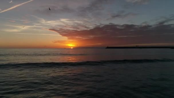 Відео Заходу Сонця Пляжі — стокове відео