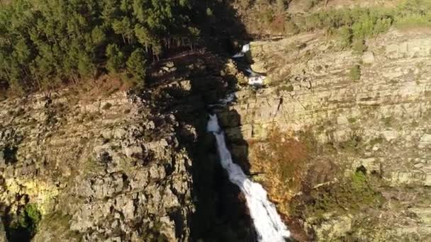 Cascadas Fisgas Ermelo Cascada — Vídeo de stock