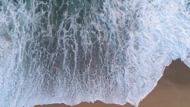 Valuri Care Alunecă Nisip — Videoclip de stoc