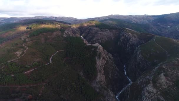 Dağlar Arasında Güzel Bir Nehir — Stok video