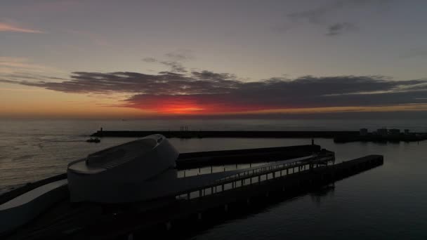 Vídeo Del Atardecer Del Muelle — Vídeo de stock