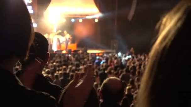 Vídeo Aplausos Concerto Multidão Vídeo De Bancos De Imagens