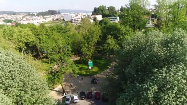 Menschen Park Frühlingstag — Stockvideo