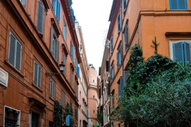 Küçük İtalyan caddesi. Roma