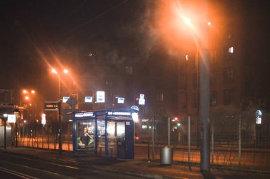 Büyük şehirde bir gece. Krakow.