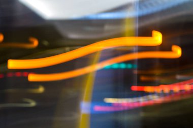 LED sarı çizgiler. Görüntü. Arkaplan