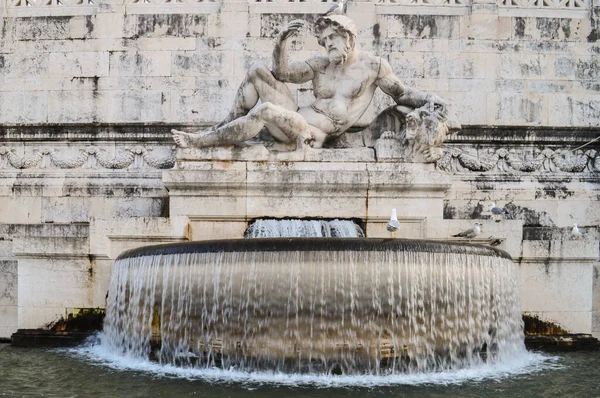 Monumento Agli Dei Romani Famosa Fontana Roma — Foto Stock