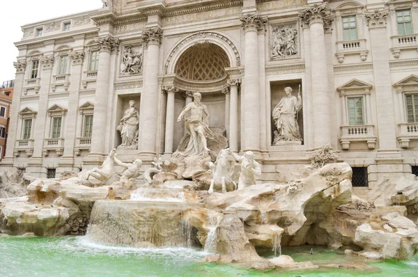 Famosa Fontana Roma Fontana Trevi — Foto Stock