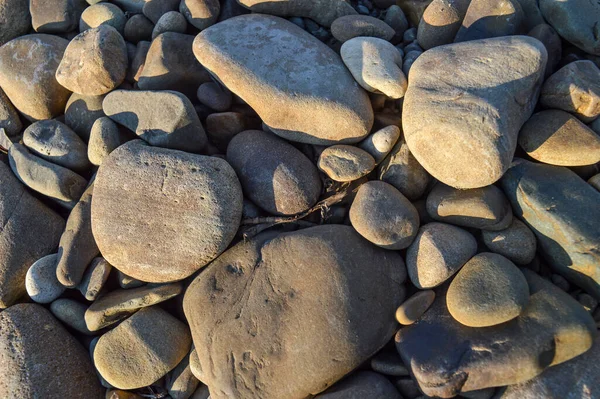 Many river stones. Background. Many stones