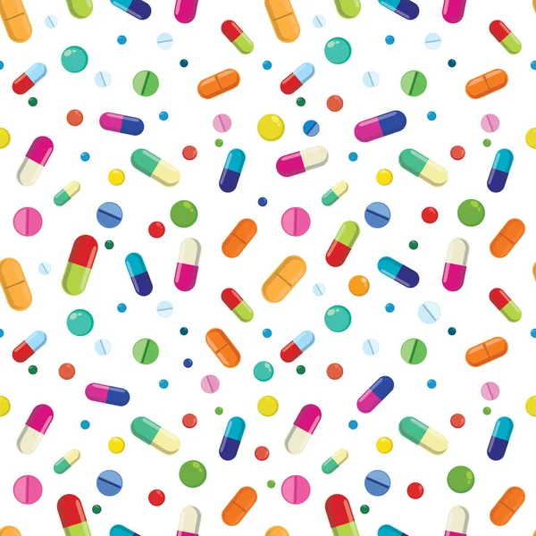 İlaç illüstrasyonu ve şeffaf arkaplan ile kusursuz desen