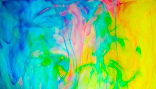 Soyut Renkli Boya Mürekkebi Patlaması Psikedelik Patlama Hareketi