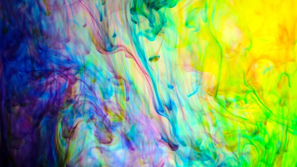 Soyut Renkli Boya Mürekkebi Patlaması Psikedelik Patlama Hareketi