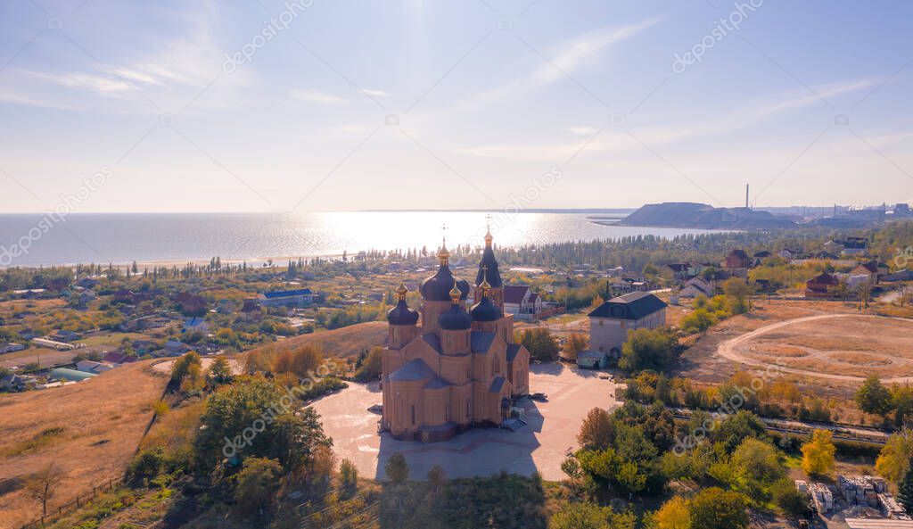  deserted Church of the Archangel Michael with sea views - Aerial View