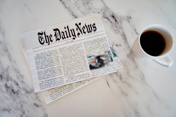 Daily news, Newspaper on the table, business news, daily news, morning coffee, finance news