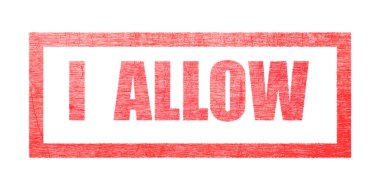 Beyaz arka planda kırmızı damga, izole edilmiş. Mektup veya metin: 