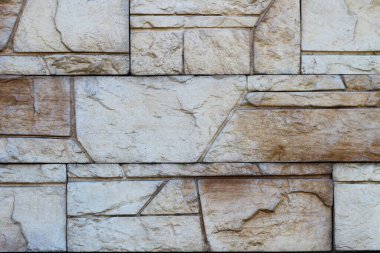Duvar kaplaması için dekoratif taş, yakın plan, arkaplan