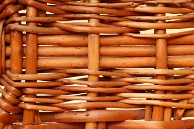 Sepetler, doku ve arka plan için ahşap dokuma