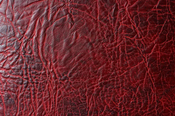 Темная Текстура Коричневой Помятой Натуральной Кожи Фон Обои Подложка Бланк — стоковое фото