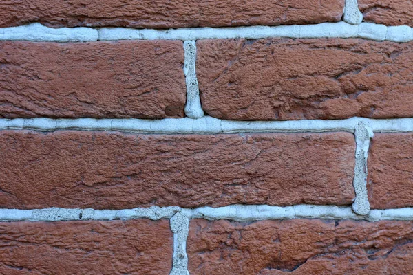 Decorative brick wall, close-up, background