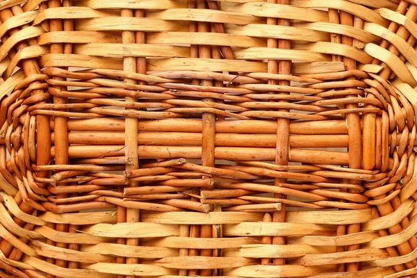 バスケット テクスチャ 背景のための木製の織物 — ストック写真