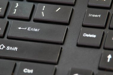Klasik siyah renk Klavye Enter düğmesi