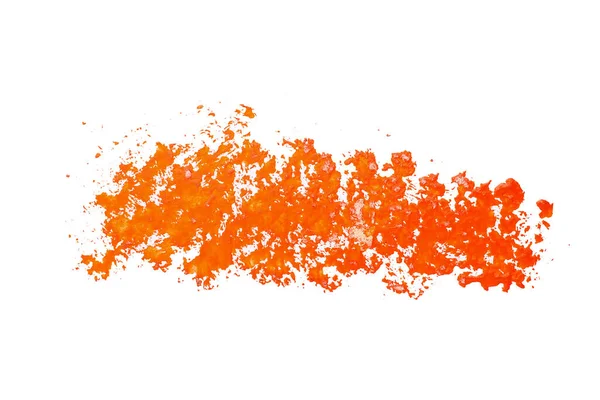 Orange Trendy Watercolor Paint White Background Isolated — Stock Photo, Image