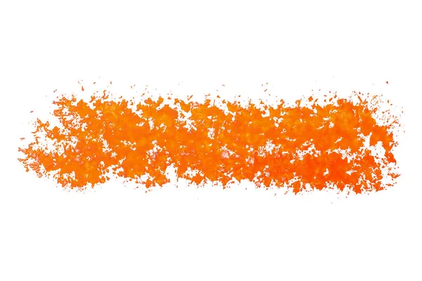 Orange Trendy Watercolor Paint White Background Isolated — Stock Photo, Image