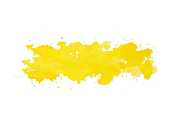 Abstract Copyspace Substrate Text Yellow Paint White Background Isolated — Stock Photo, Image