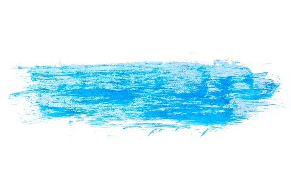 Blue Watercolor Paint White Background Isolated — Stock Photo, Image