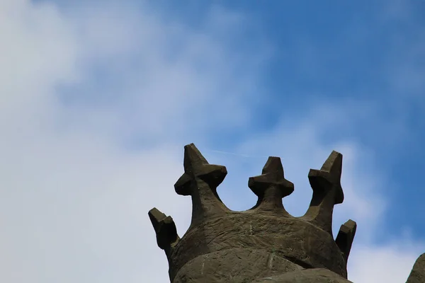 Die Krone Ist Ein Gemeinsames Symbol Für Größe Und Macht — Stockfoto