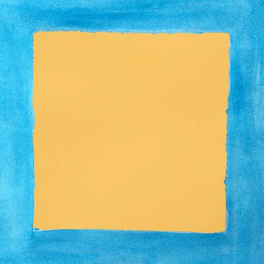 Boya tarafından yazılan yazı veya yazı için alanı olan soyut çerçeve.