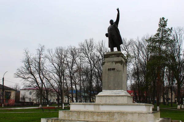 Lipcani Moldavien Mars 2020 Sista Överlevande Monument Landet Vladimir Iljitj — Stockfoto