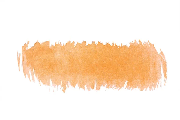 Orange Akvarell Färg Vit Bakgrund Isolerad — Stockfoto
