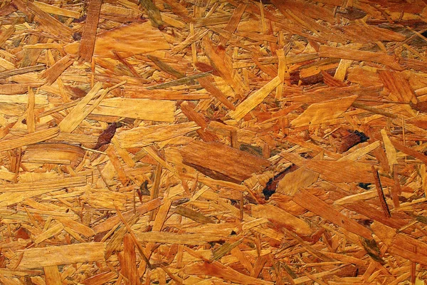 Piatto Trucioli Legno Pressato Nei Toni Del Marrone Giallo — Foto Stock