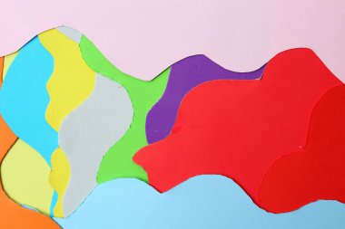 Renkli kağıdın kaotik kıvrımları, arkaplan