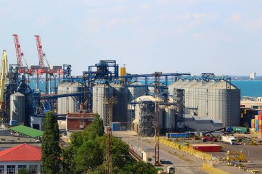 Odessa, Ukrayna 28 Temmuz 2019 Kargo Uluslararası Ticaret Limanı